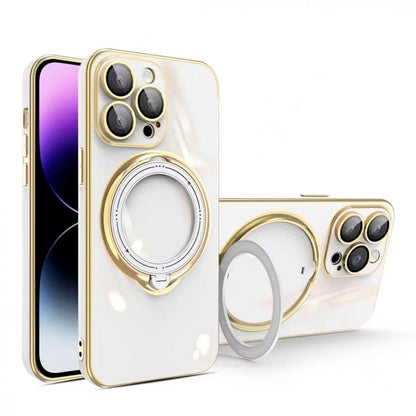 Golden Ring TPU Case — iPhone 13  — White