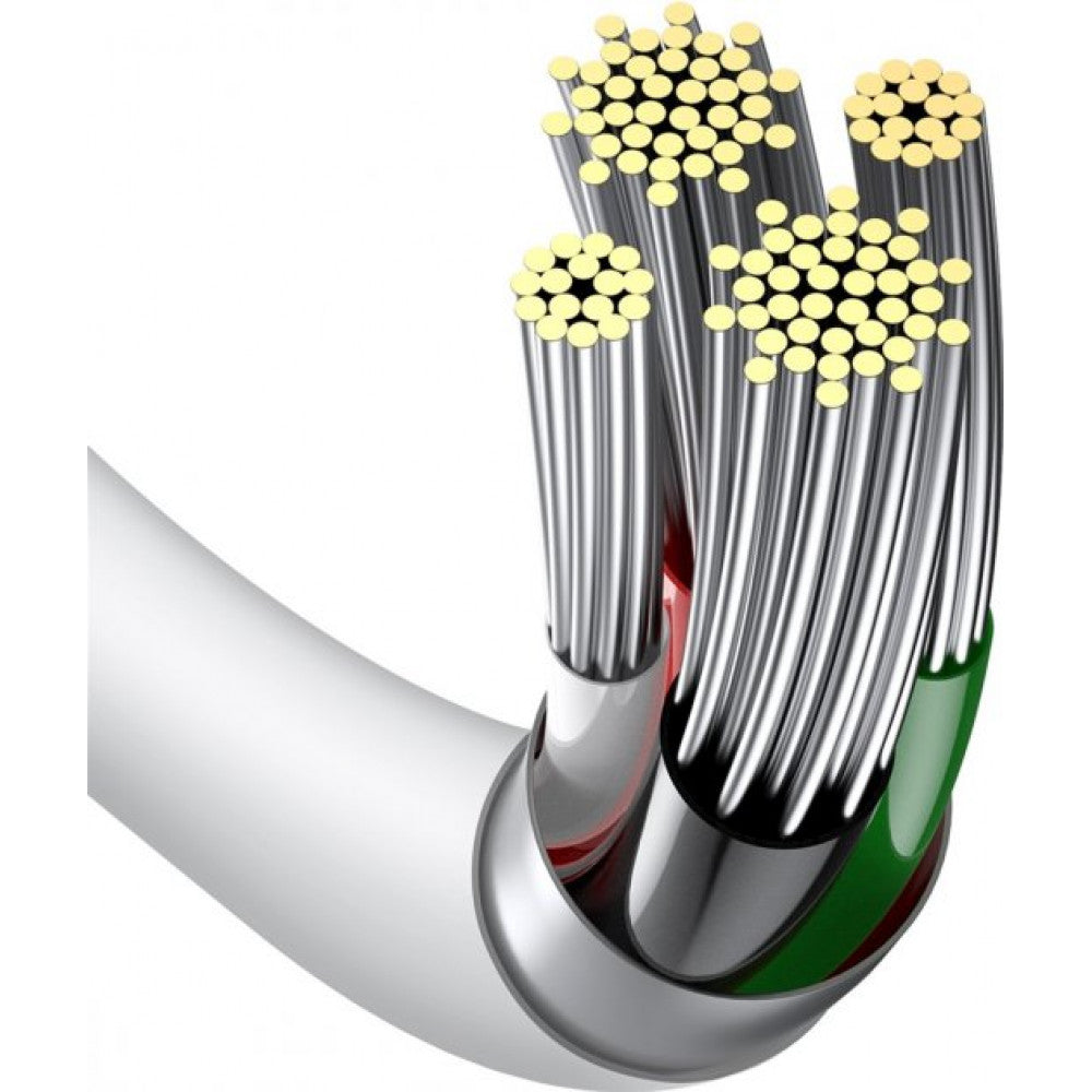 Кабель Lightning 2.4A (0.25m) — Baseus (CALYS-02) Superior Series — CALYS-02 White