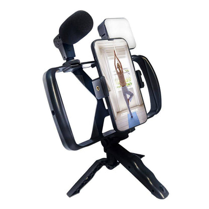 Monopod Tripod For Mobile | Microphone LED Lamp | TL-49T