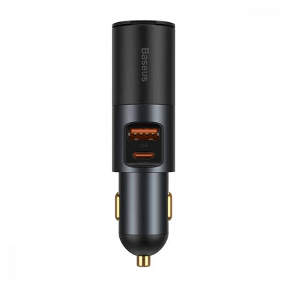 Car Charger | 120W | 1U | 1C — Baseus (CCBT-C0G) Share Together Fast Charge with Cigarette Lighter Expansion Port Gray