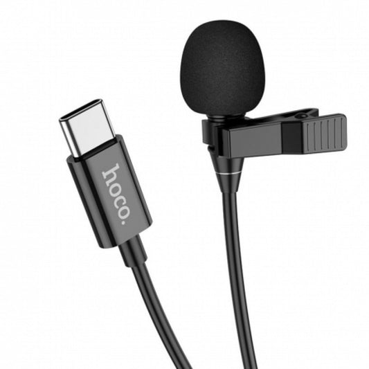 Microphone — Hoco L14 Type-C lavalier — Black