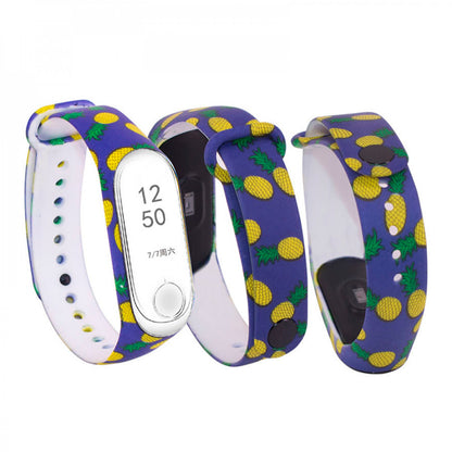 Ремінець Silicone Flowers Design — Xiaomi Mi Band 2