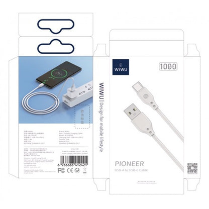 Кабель USB C 3.1A (1m) — WiWU Pioneer Wi-C001U — White