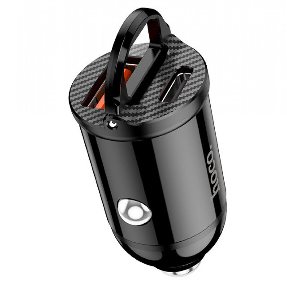 Car Charger | 30W | PD | QC3.0 — Hoco NZ2 — Black