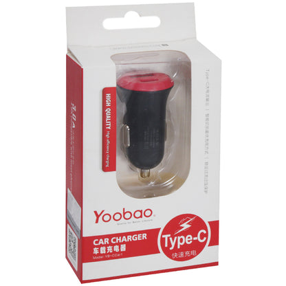 Car Charger | 2.0A | 1U | 1M — Yoobao YBCCAR1 Black