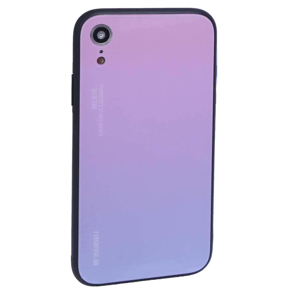 Gradient Glass Case — iPhone Xr — Powder