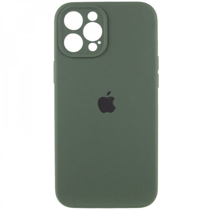 Original Silicone Case with protective camera — iPhone 12 Pro — Dark Green (48)