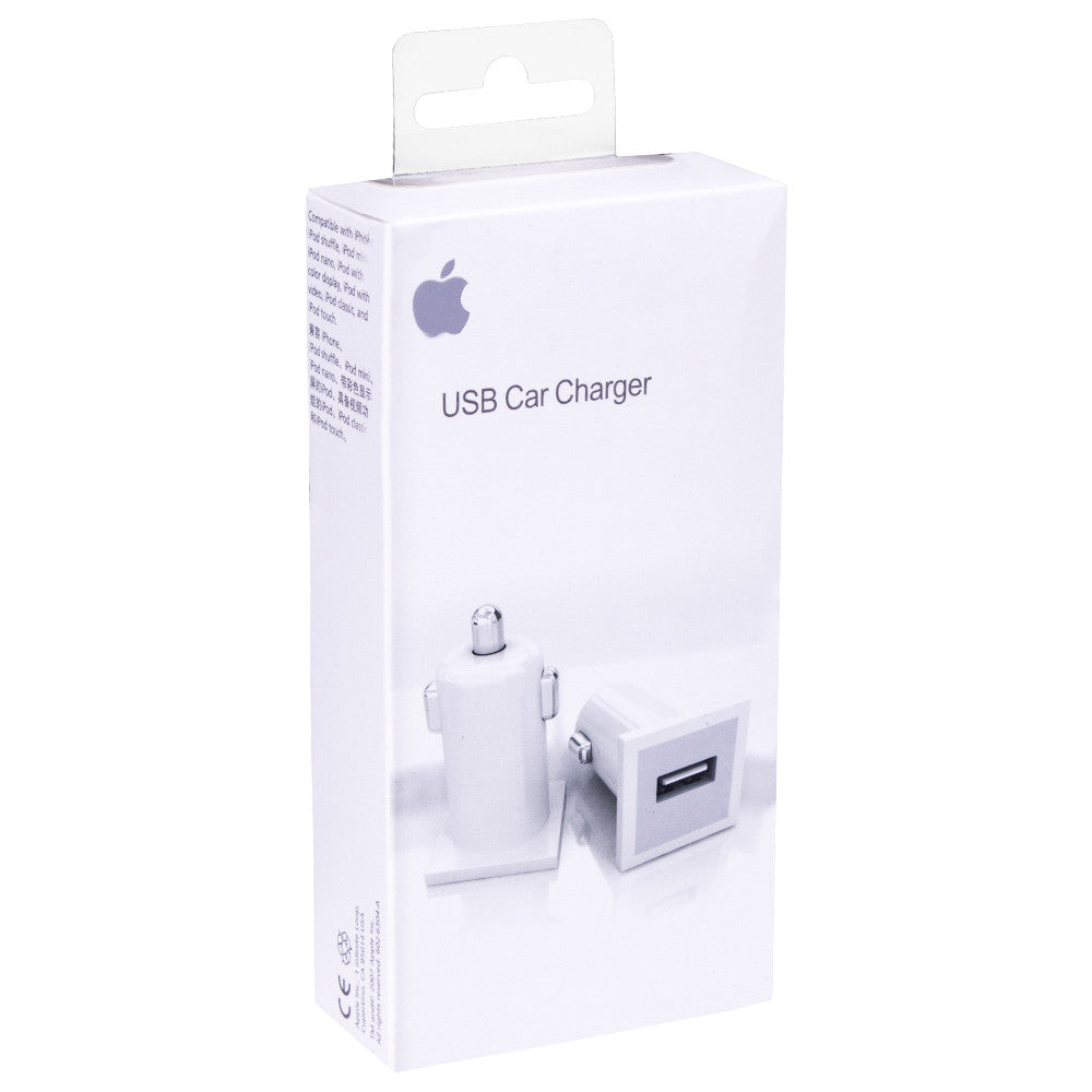 Car Charger | 1.0A | 1U — Apple White