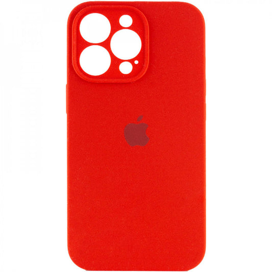 Original Silicone Case with protective camera — iPhone 12 Pro Max — Red (14)