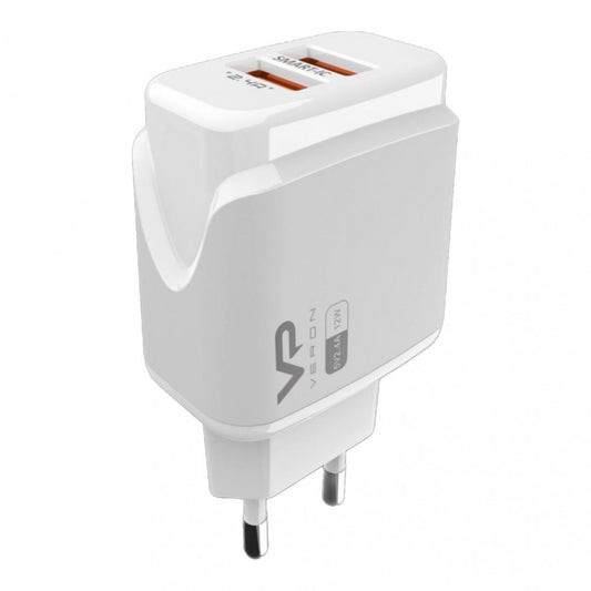 Home Charger | 2.4A | 2U — Veron VR-C12 — White