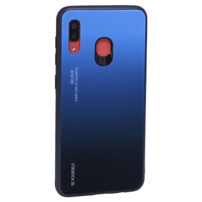 Gradient Glass Case — Samsung A10S 2019 — Blue