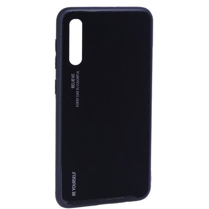 Gradient Glass Case — Samsung A50 2019 — Black