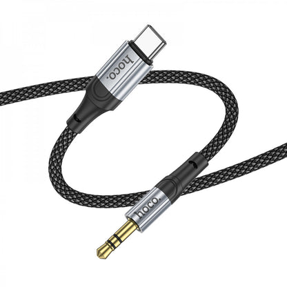 Cable Aux to USB C (1m) — Hoco UPA26 — Black