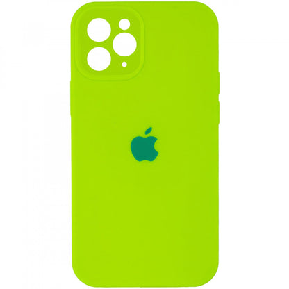 Original Silicone Case with protective camera — iPhone 12 Pro — Neon Green (60)