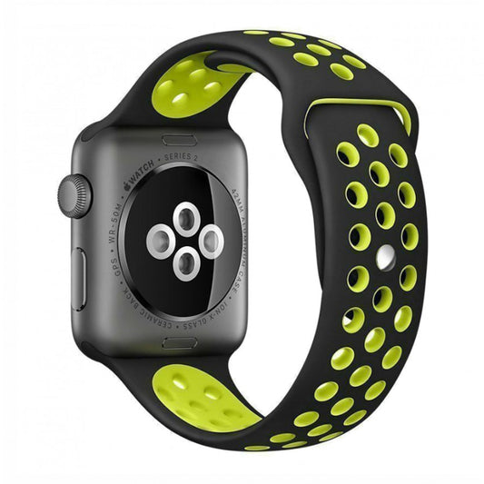 Ремінець Sport Nike — Apple Watch 42 mm | 44 mm | 45 mm | 49 mm — Black & Yellow