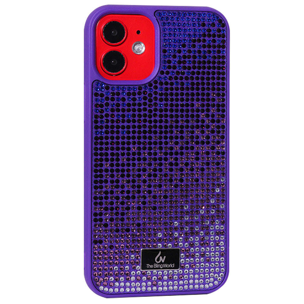 Чехол Bling World Luxury Rainbow Diamond (TPU) для iPhone 12 Mini 5.4" — Purple