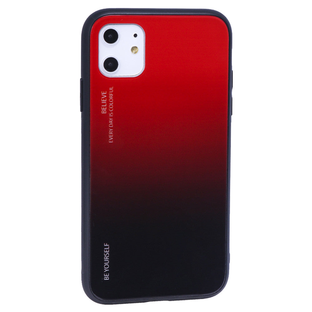 Gradient Glass Case — iPhone 11 — Red