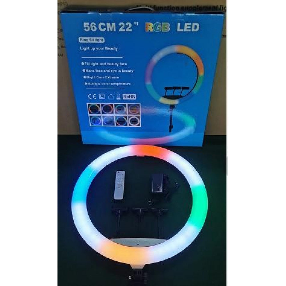 Лампа Кольцевая RGB LED | 56 cm 22" | 480 Lights | 64 RGB | …