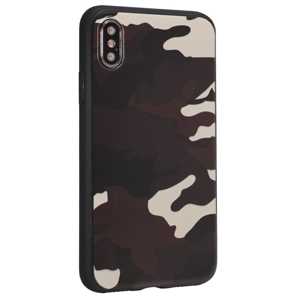 Camouflage TPU Case — iPhone Xs MAX — Brown