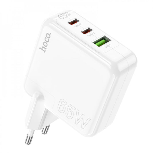 Home Charger | 65W | GaN | 2PD | QC 3.0 — Hoco C115A  — White