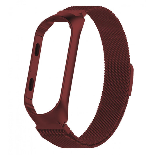 Ремінець Milanese Loop — Xiaomi Mi Band 3 ; 4 — Red