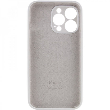 Original Silicone Case with protective camera — iPhone 13 Pro Max — White (9)