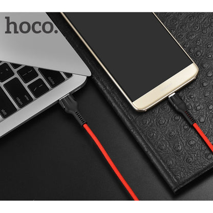 Кабель USB C 2.4A (1.2m) — Hoco U31 — Black