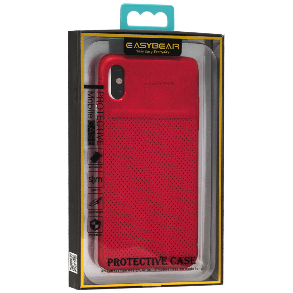 EasyBear Leather Case — iPhone XS Max. — Red