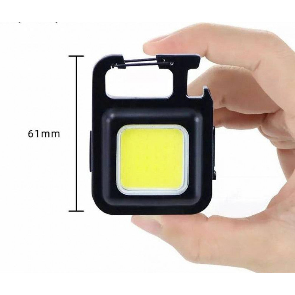 Ліхтарик — F04 COB rechargeable keychain Light Micro USB