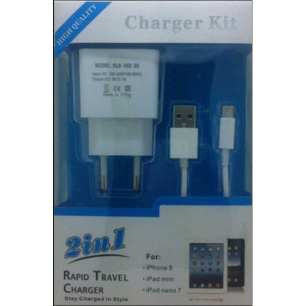 Home Charger | 2.1A | 1U | Lightning Cable (1m) — Apple DLS-26 White