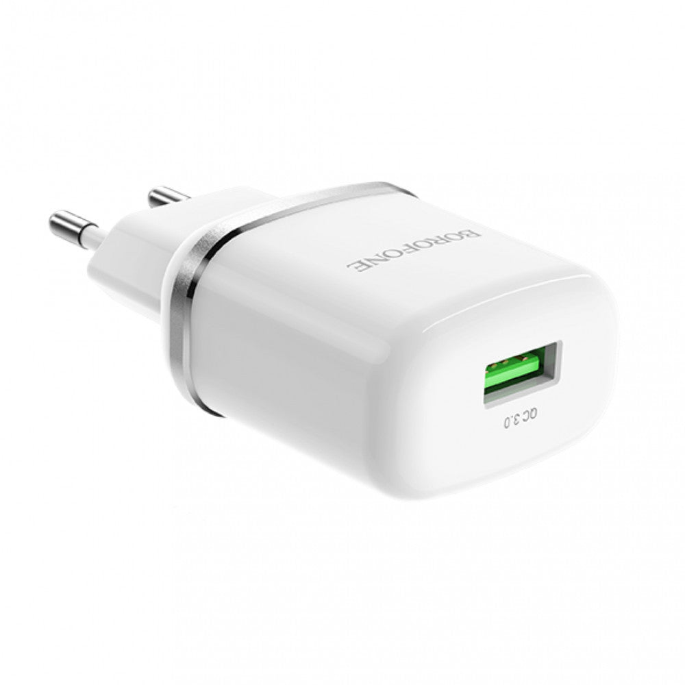 Home Charger | 18W | QC3.0 — Borofone BA36A — White