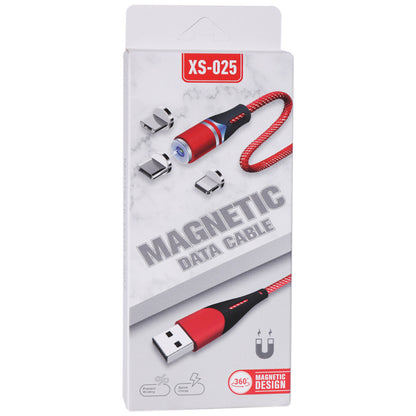 Кабель Lightning 2A (1m) — Magnetic XS-025 Black