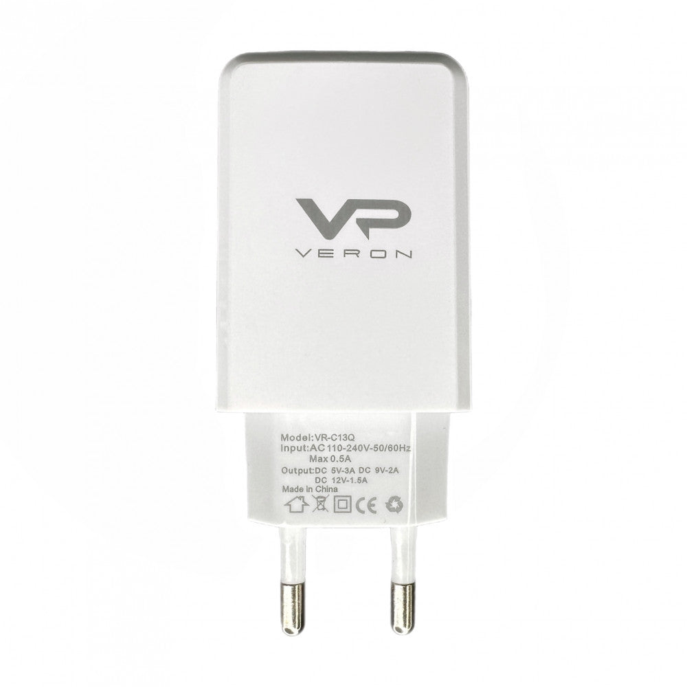 Home Charger | 18W | 1U — Veron VR-C13Q — White