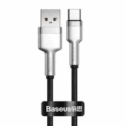 Кабель USB C 66W (0.25m) — Baseus (CAKF000001) Cafule Series Metal — CAKF000001 Black