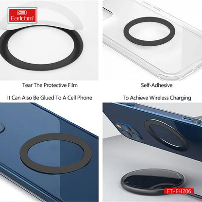 Набор пластин для магнитных холдеров 2шт ( круглый) Earldom ET-EH206