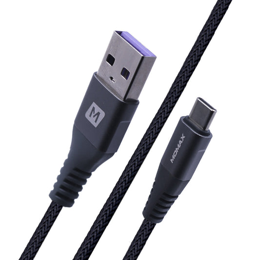 Кабель USB C 5A (2m) — Momax DA18E Space Gray