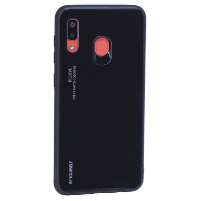 Gradient Glass Case — Samsung A10S 2019 — Black