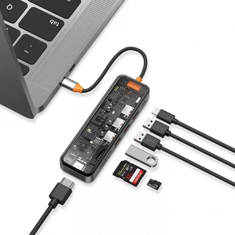 HUB USB C 8 in 1 — WiWU Cyber CB008