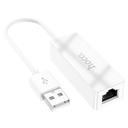 USB Ethernet Adapter 100 Mbps — Hoco UA22 Acquire — White