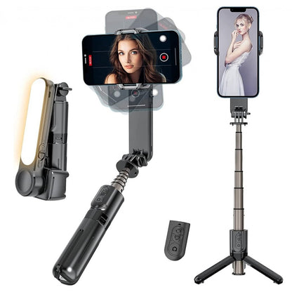 Gimbal Stabilizer | Button Bluetooth | LED Lamp | Q09