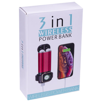 Power Bank 5200 mAh — 3 in 1 wireless