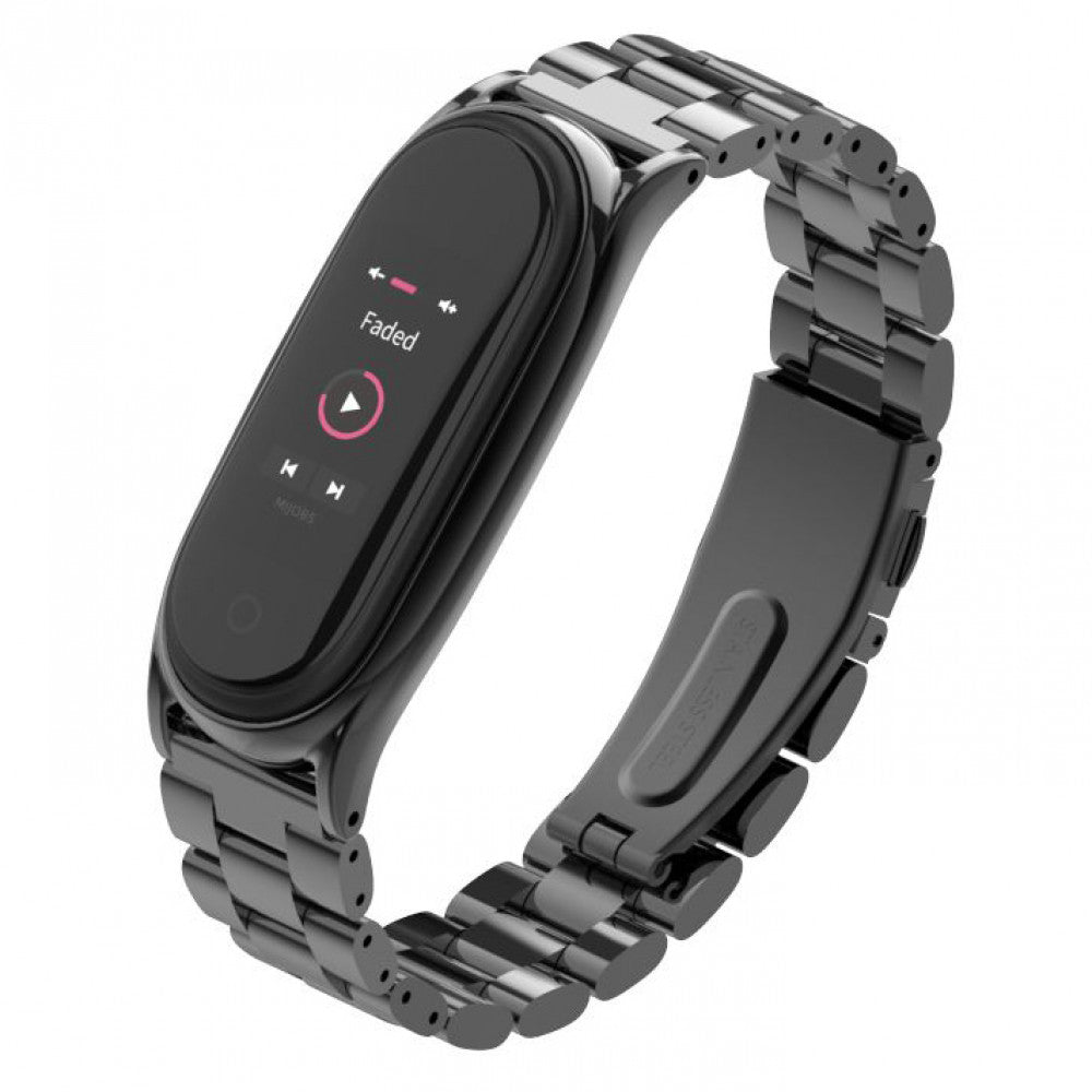 Ремінець Bead Design — Xiaomi Mi Band 5 | 6 — Black