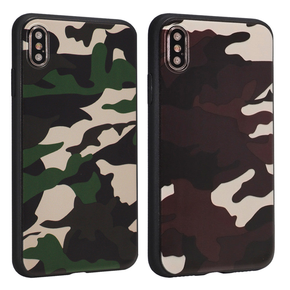 Camouflage TPU Case — iPhone Xs MAX — Green