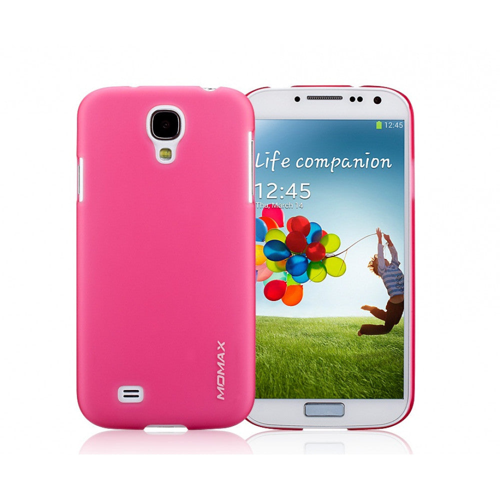 Momax Ultratough Transparent Case — Samsung S4(i9500) Black — Pink