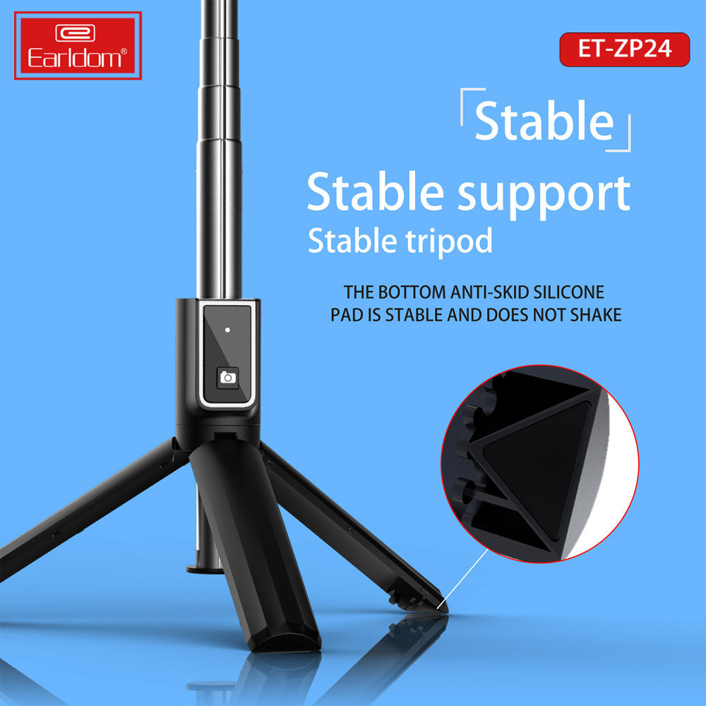 Monopod Tripod For Mobile | Bluetooth | 1.04m | Earldom ET-ZP24