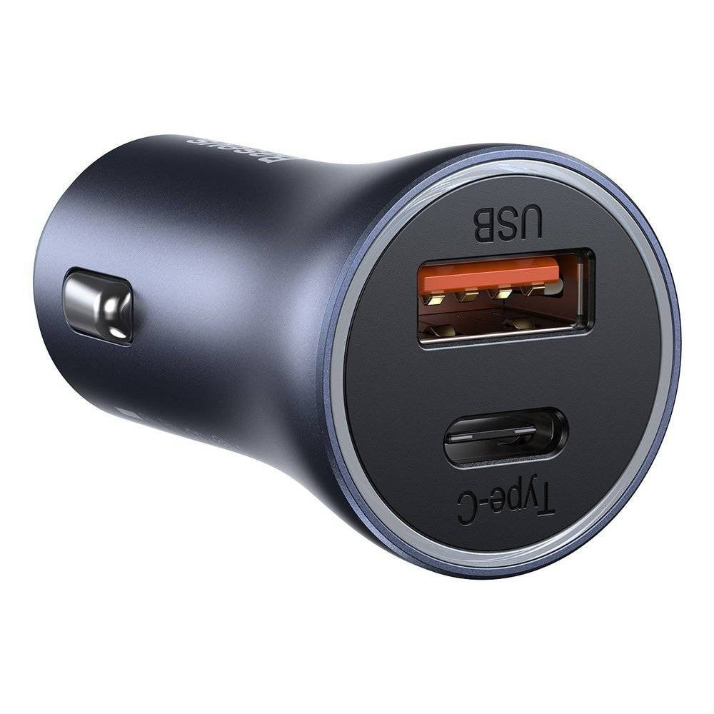 Car Charger | 40W | 1U | 1C | USB C Cable (1m) — Baseus (TZCCJD-0G) Golden Contactor Pro Quick Charger Dark Gray — TZCCJD-0G Dark Gray