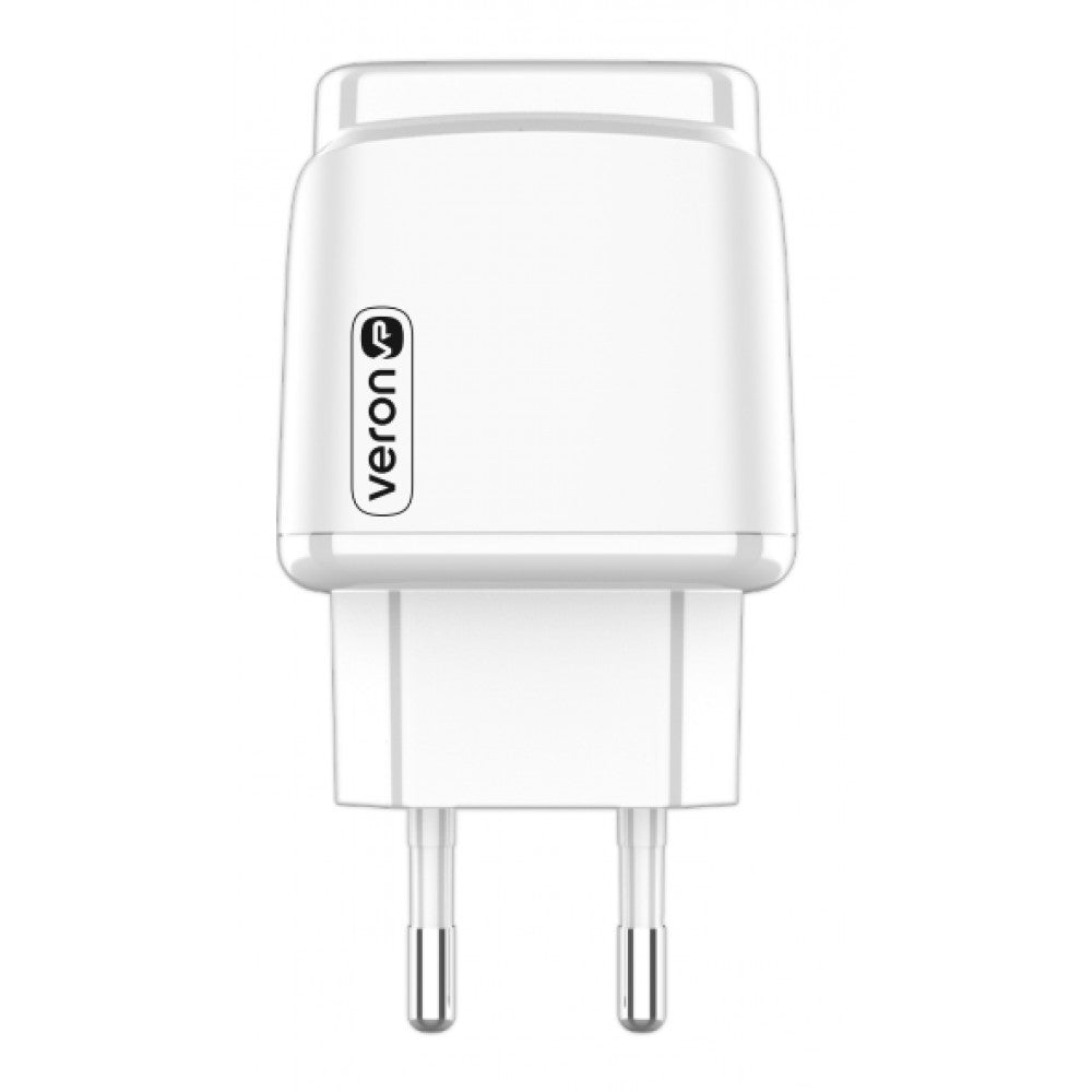 Home Charger | 2.4A | 2U — Veron VR-C12 — Black