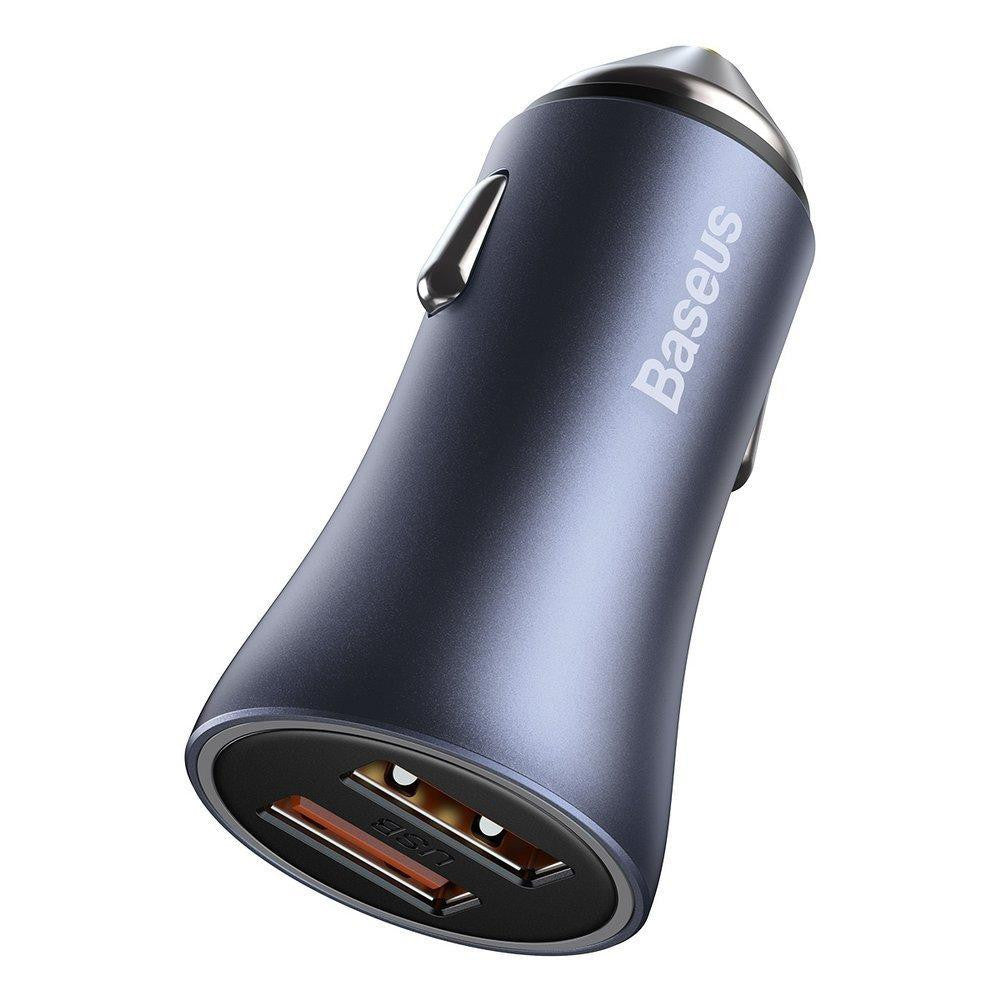 Car Charger | 40W | 2U — Baseus (CCJD-A0G) Golden Contactor Pro Dual Quick Charger Dark Gray — CCJD-A0G Dark Gray