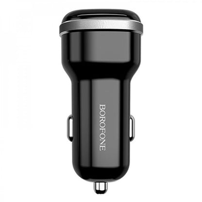 Car Charger | 2.4A | QC3.0 | 2.4A | QC3.0 — Borofone BZ13 — Black