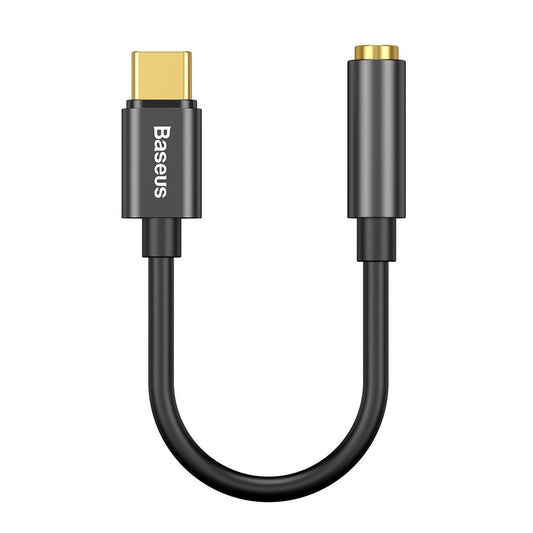 Adapter USB C To 3.5mm — Baseus (CATL54-01) L54 Black — CATL54-01 Black